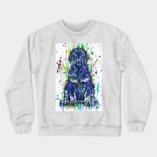 DOBERMANN PUPPY watercolor and ink portrait.1 Crewneck Sweatshirt